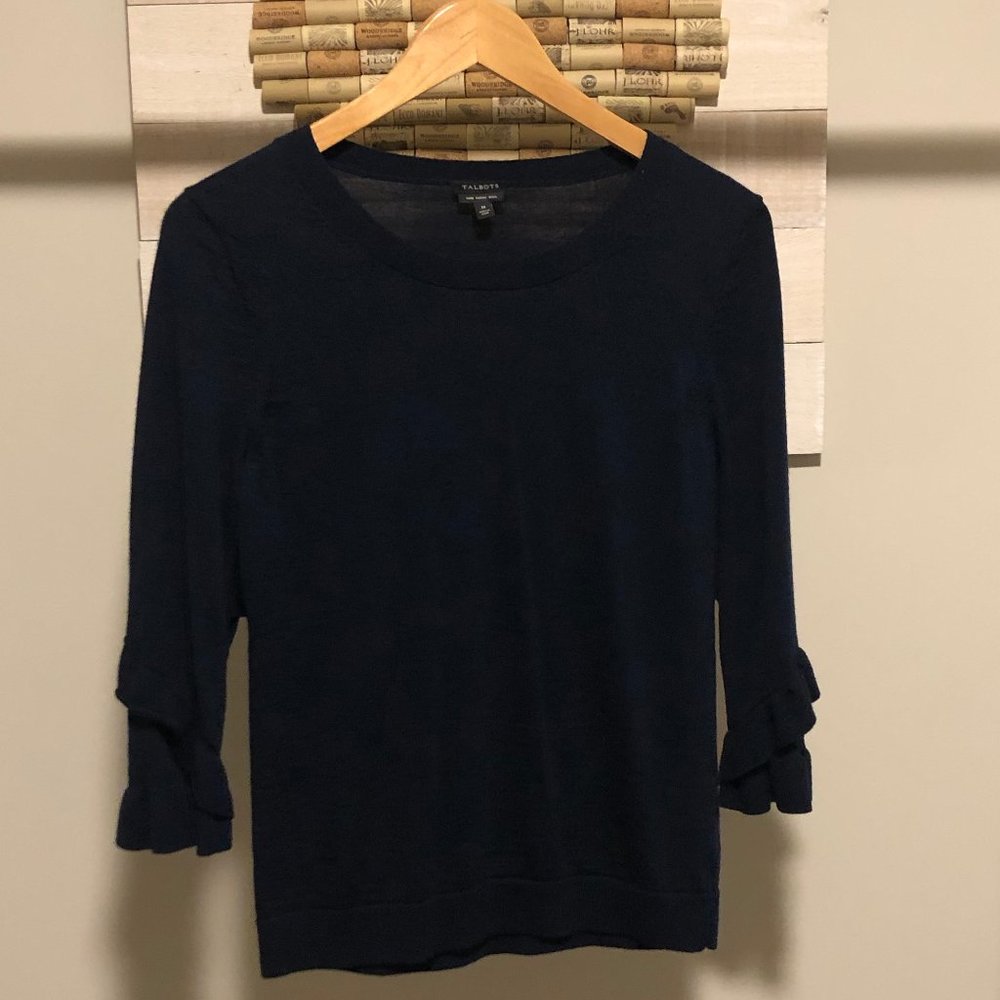 Talbots 3/4 length Merino Wool Sweater